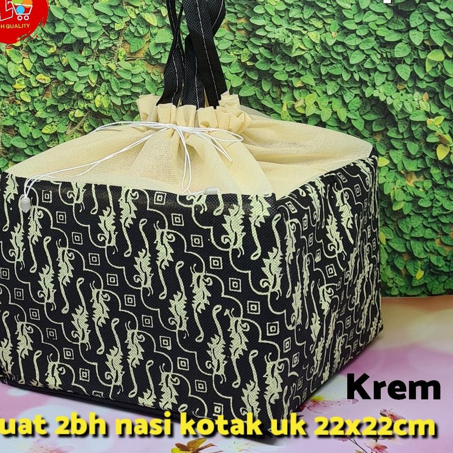 

±±± 12pcs Tas Kain Spunbond SERUT BATIK PARANG Pesta Syukuran Hajatan Besekan uk.22x22