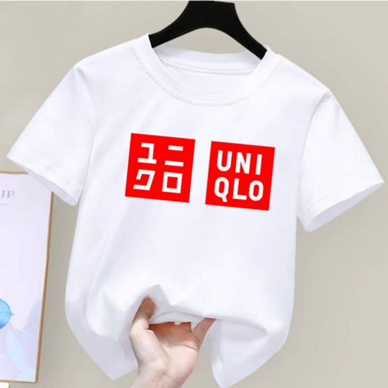 Kaos Anak Umur 2 sd 10 tahun Kid &amp; Junior Baju Kaos Anak Laki Laki Perempuan Uniql Merah T Shirt Anak Baju Anak Murah Atasan Anak Laki