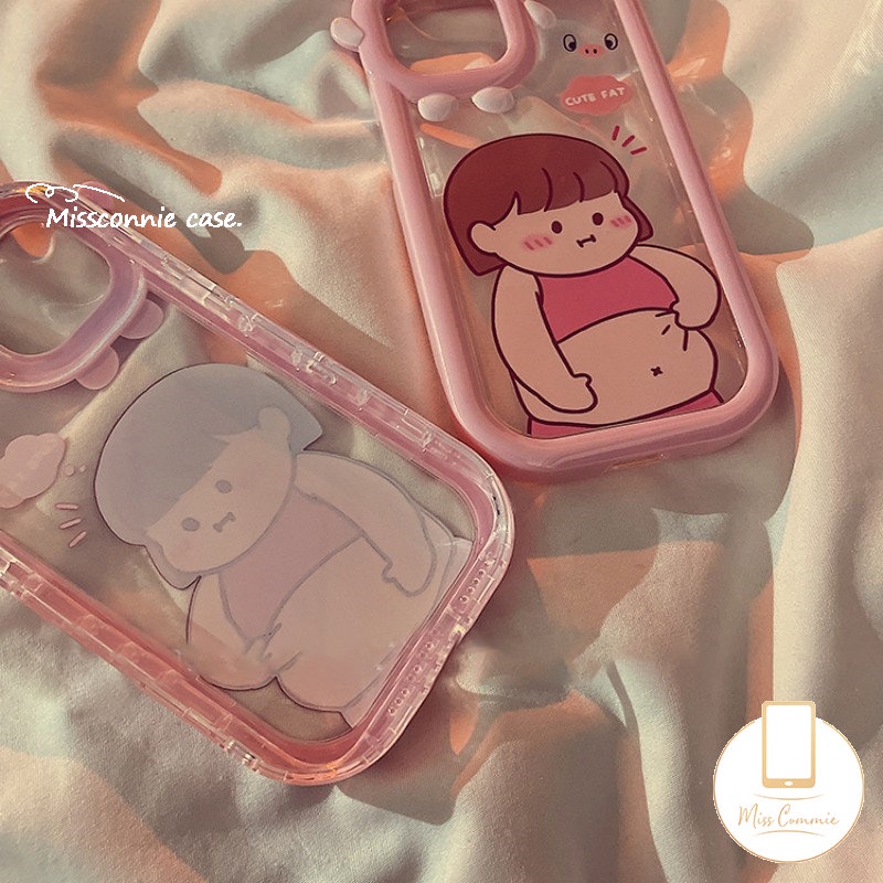 Kreatif 3D Ikatan Simpul Little Monster Lens Case Realme C25 C30 C33 C31 C35 9 9i 8i 8 C15 C25s C12 C11 C21Y 7 8Pro 5 6i 5s 5 7i 9Pro+C25Y C21 C2 C3 C17 Gadis Gemuk Lucu Soft Cover