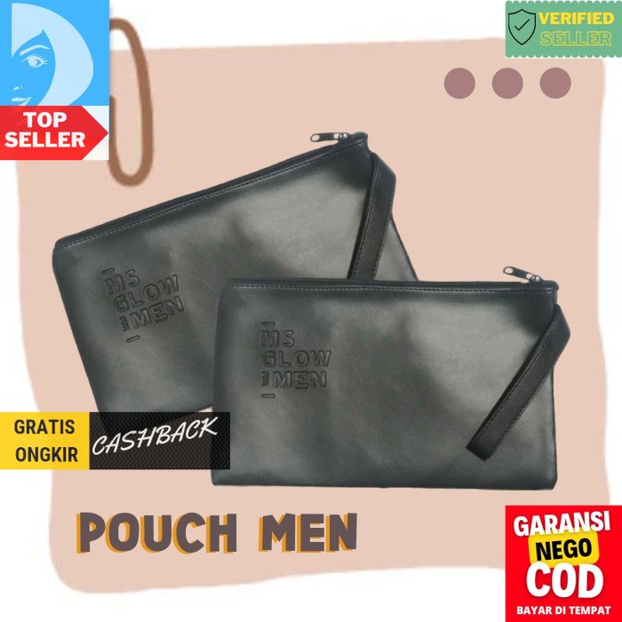 Pouch Ms Glow For Men Leather Pouch Black Pria Clutch Pria TDK33