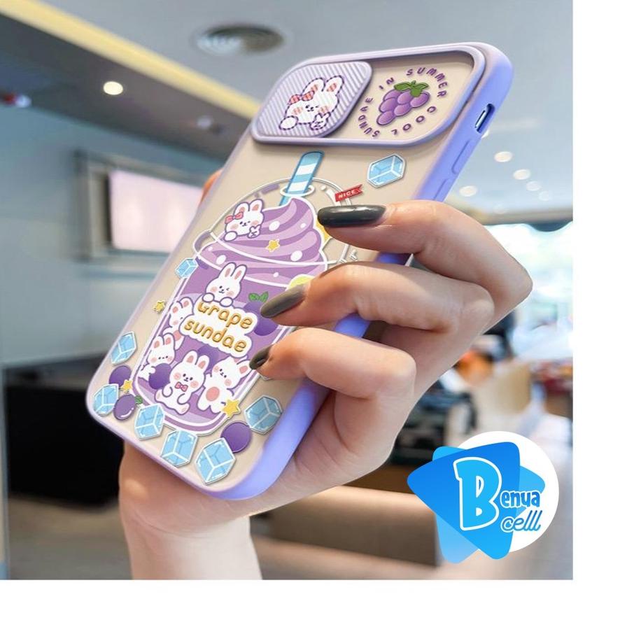 SS071 CASE SLIDE KARAKTER VIVO Y15S Y01 Y21 Y21S Y33S Y32 Y12 Y15 Y17 V5 Y20 Y20S Y12S Y30 Y50 Y51 2