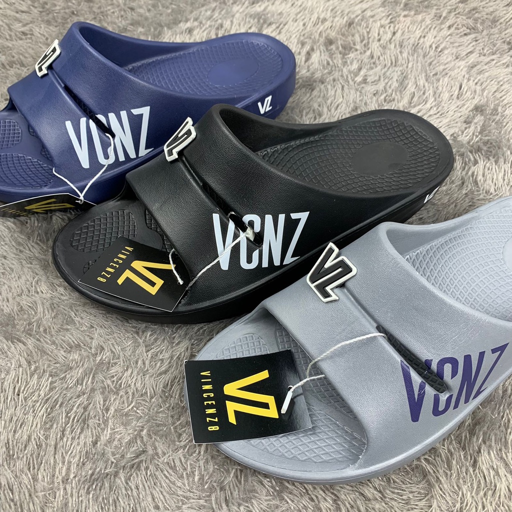 PROMO..!!!Sandal Slop Pria Sandal Slide Pria Extralight Phylon Anti Slip Sandal VINCENZ8 Slip On Terbaru Sandal Slop[ Pria Terbaru Sandal Slop Cowok