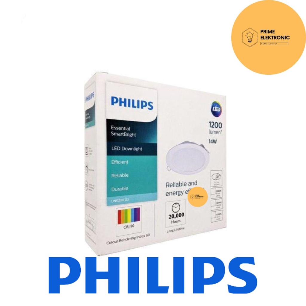 Downlight PHILIPS LED DN020B G3 14 Watt | Lampu Tanam Philips 14 W