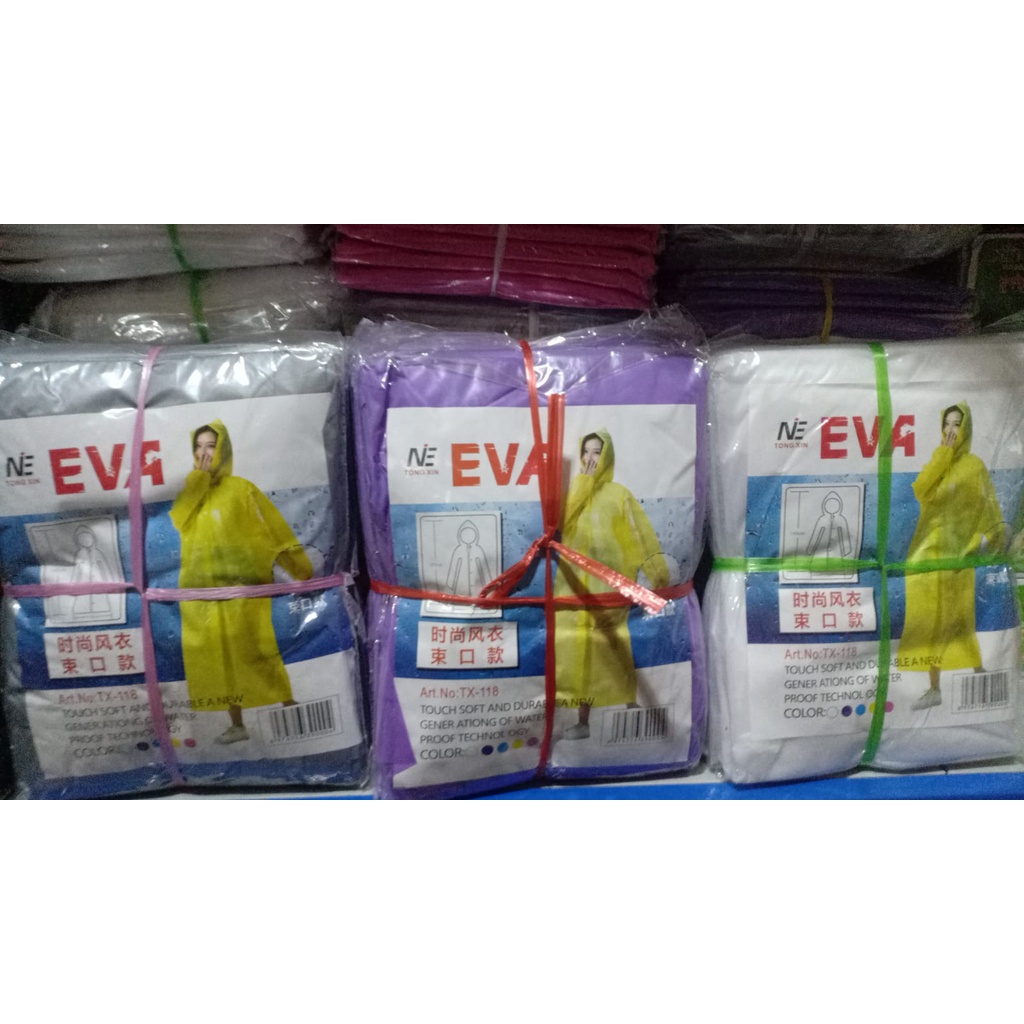 JAS HUJAN Korea /jas hujan EVA nyaman dipakai tangan karet  JAS HUJAN | RAINCOAT | MANTEL HUJAN TERUSAN LENGAN PANJANG karet