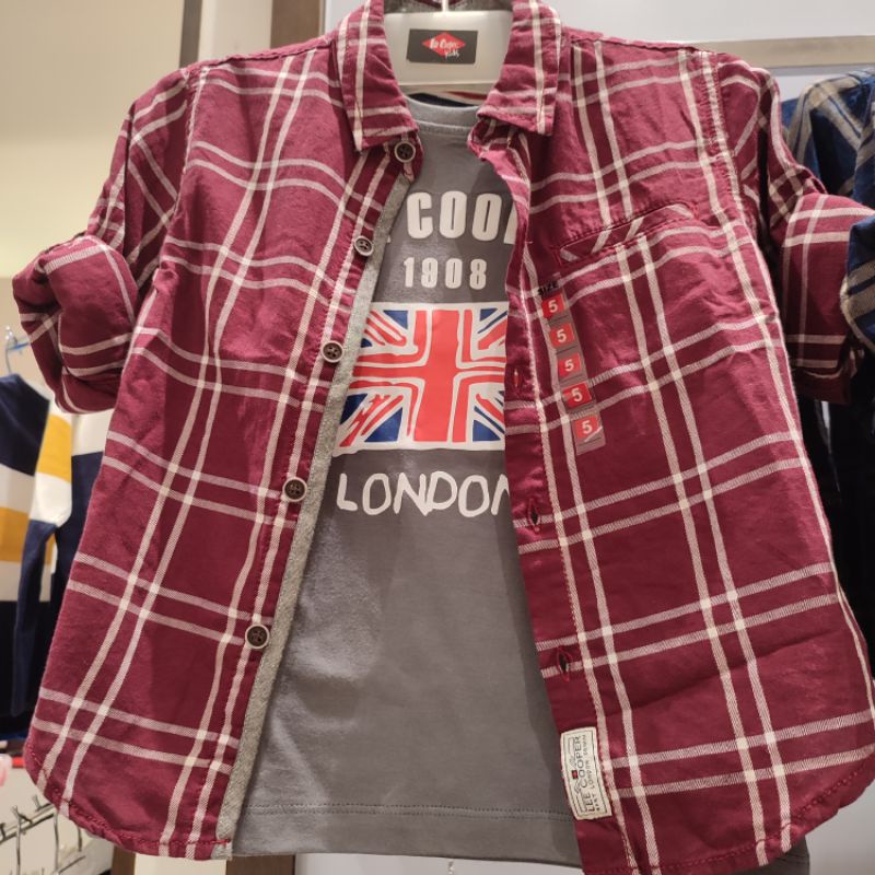 Lee cooper kemeja anak original