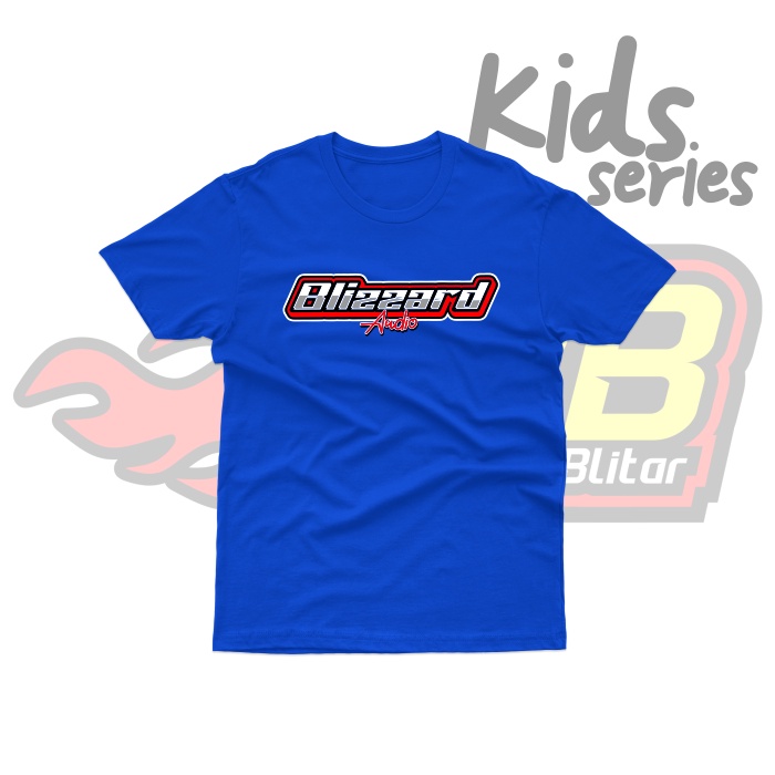 Baju Kaos Anak - Blizzard Audio Sound System Katun - Soundbalapblitar