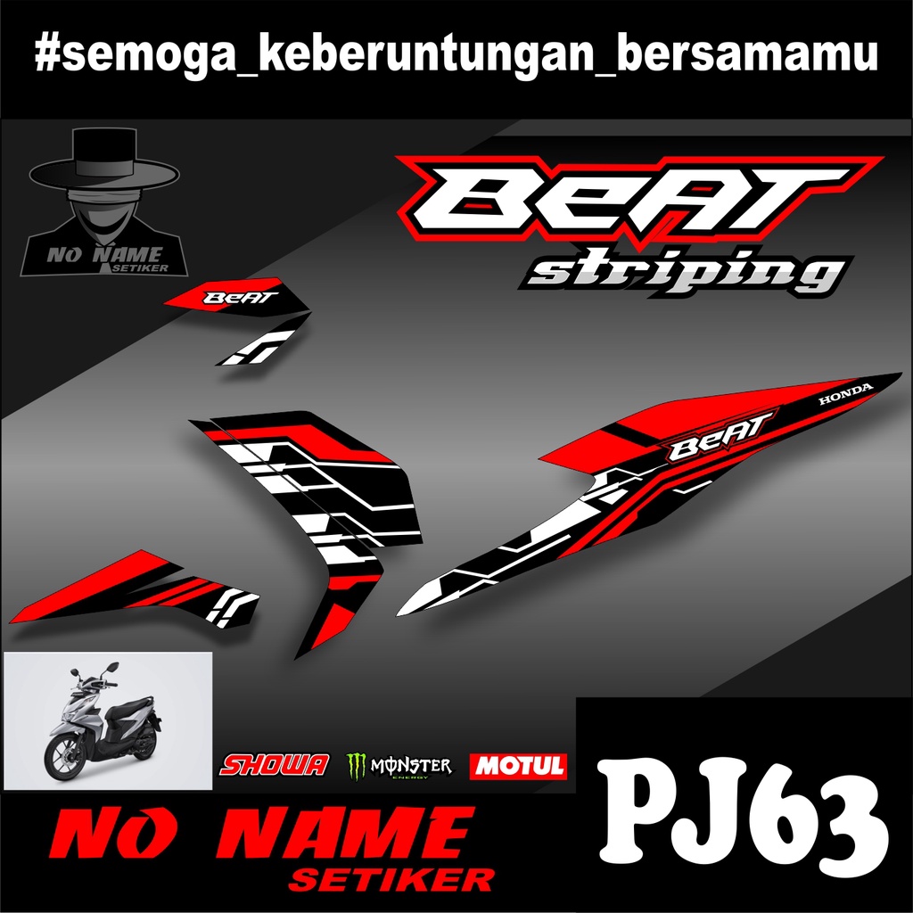 Striping BEAT NEW ESP ISS CBS DELUXE 2020-2021 (pj63) Sticker Lis Variasi New Beat Esp Beat Street 2020 - 2021