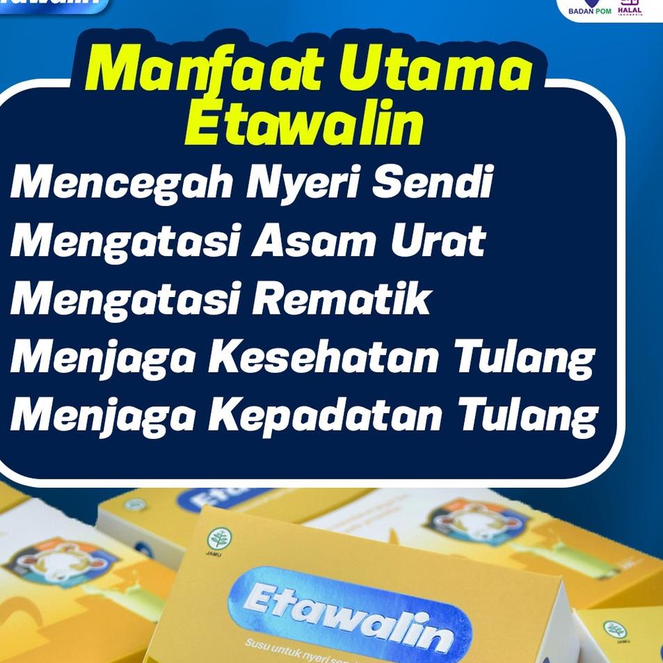 

Trend! ETAWALIN ETAWAKU Bebas Alergi & Rendah Gula / Susu Kambing Etawa Murni plus Herbal BPOM / Solusi Atasi Masalah Sendi / Asam Urat / Pegal linu / Rematik