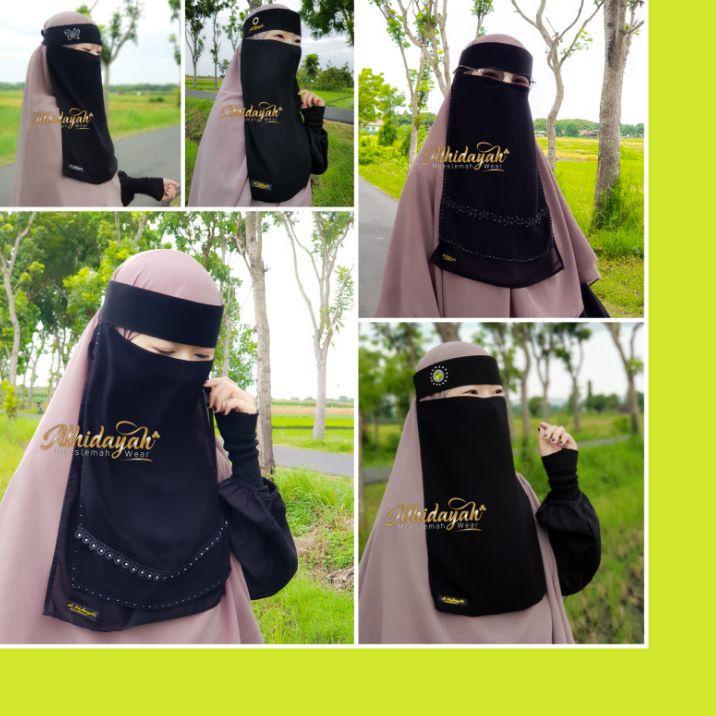 Kekinian ヤマ Niqob paket paket raihana siffon silky temboro