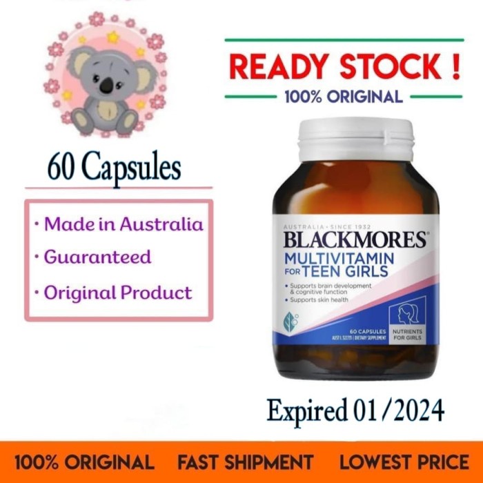 Blackmores Multivitamin Multi Vitamin Teen Girl Remaja Perempuan