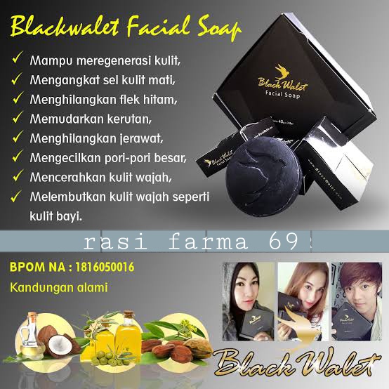 Sabun Black Walet -Guarantee Original- (Isi 3 bar) Sabun Black Walet Original BPOM Sabun Black Walet