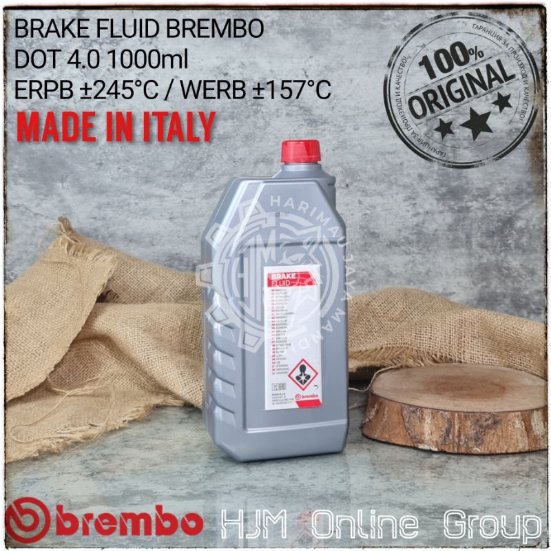 BRAKE FLUID DOT 4 BREMBO 1000 ML - MINYAK REM - OLI REM 1 LITER