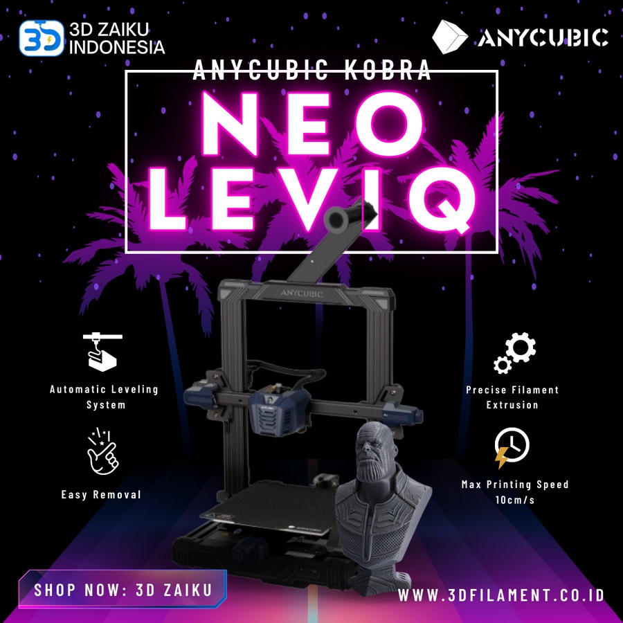 3D Printer Anycubic Kobra Autolevel Direct Hotend High Speed Printing