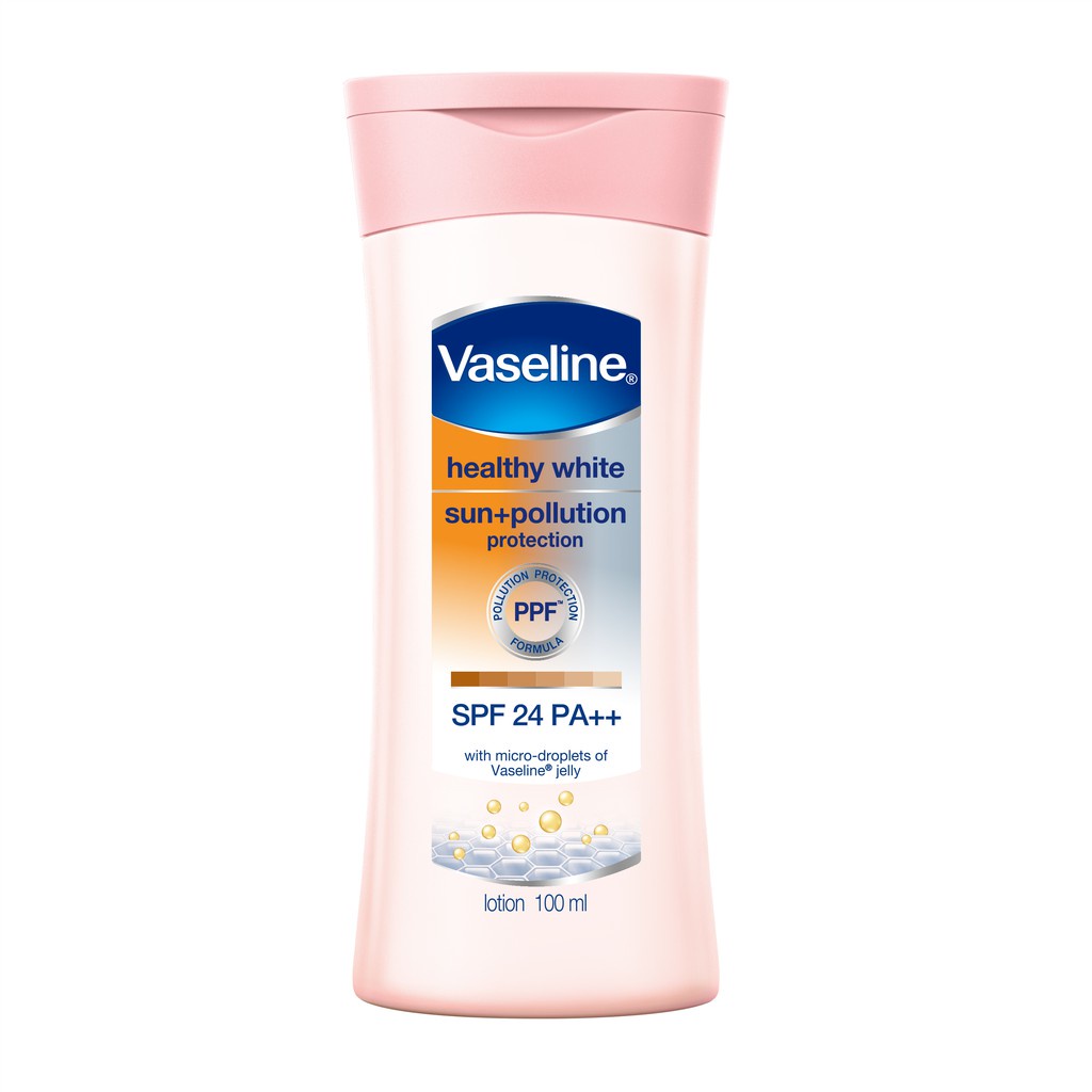 VASELINE HEALTHY BRIGHT SUN + POLUTION SPF 24++ 100ML -NJ