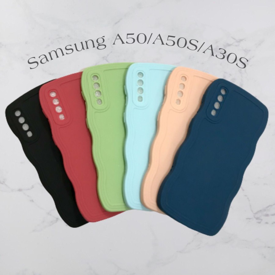 CASE SAMSUNG A50/A50S/A30S - SOFTCASE SILIKON GELOMBANG WAVY PRO CAMERA - GA