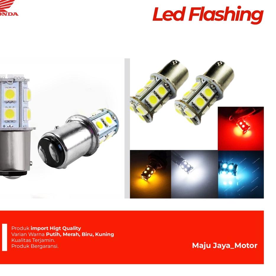 ぼ Bohlam Lampu Led Stop Rem Belakang Kedip Mobil Motor Scoopy Beat ば