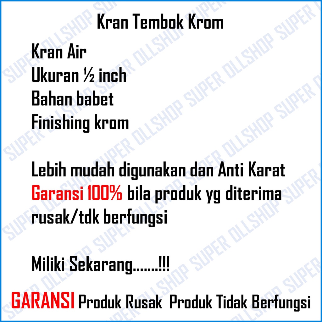 Kran Tembok Keran Air Ukuran 1/2 inchi Bahan Abs Dilapisin Chrome / Keran Tembok Taman Cuci Tangan Kran Kamar Mandi Putar Bahan Abs Chrome