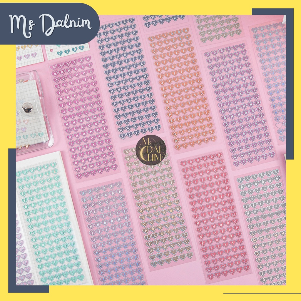 

[Ms Dalnim] Stiker Huruf Alfabet Transparan Aesthetic Lucu / Transparent Alphabet Deco Sticker Cute Colorful Dekorasi Jurnal Journal Letter Diary Bujo Photocard PC Holder Decor HP Toploader Cahol Jepang Korea Kawaii DIY Planner Scrapbook Craft [ALF08]