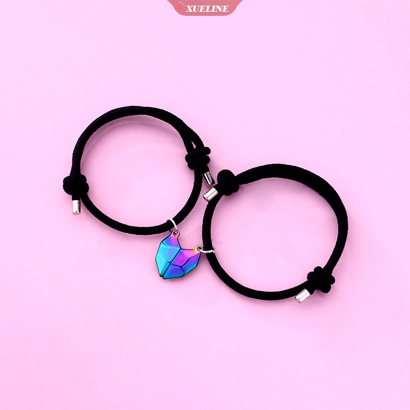 Fashion Cinta magnet Pasangan Gelang magnet Kepribadian Patah Hati Jahitan Berharap Batu Perhiasan Cinta Pasangan Koneksi Gelang Hadiah [ZXL]