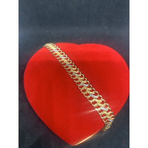 gelang emas asli kadar 700 model fancy sisik naga