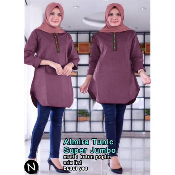 PIK - Almira Tunik XL(59281), XXL (62310), 3XL (65262) /Tunik Wanita / Tunik Muslim Terbaru/ Murah