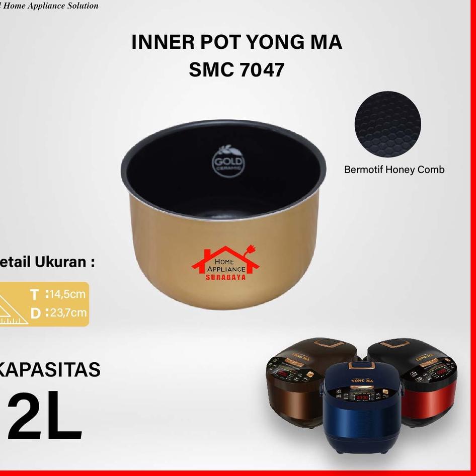 ✪Sale☑ Panci Magic Com - Inner pot Rice Cooker YONG MA Digital SMC 7047 / SMC 8017 / SMC 8027 Terkin