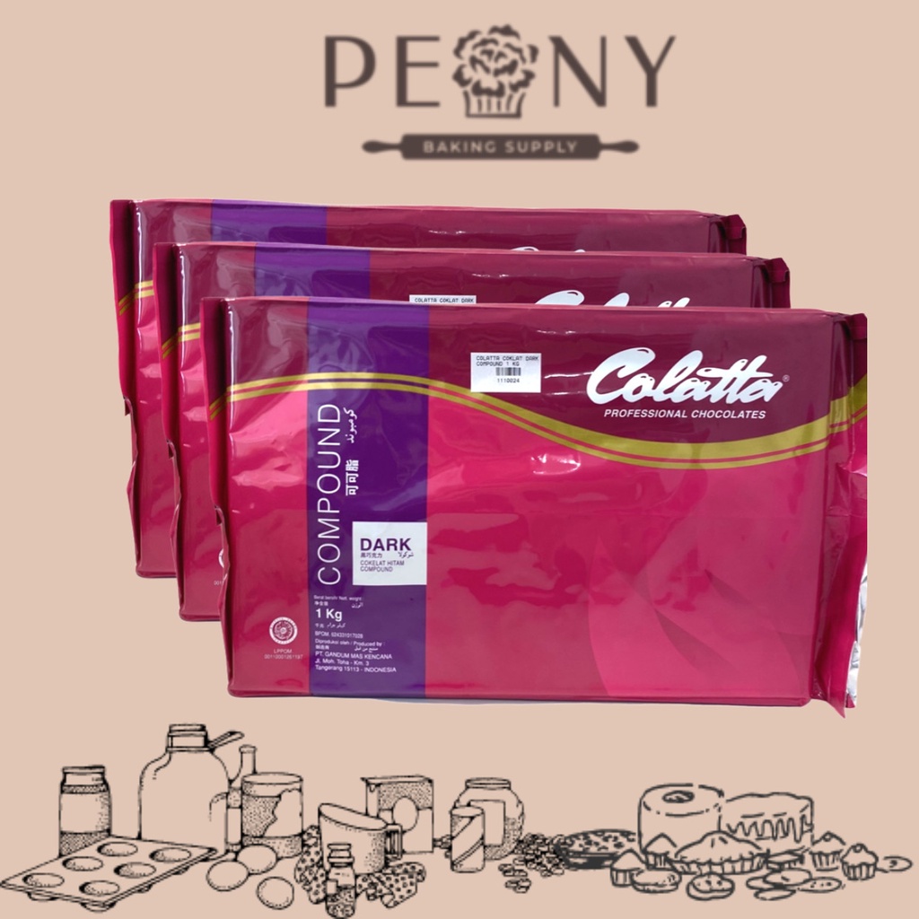 COLATTA COKLAT COMPOUND DARK 1 KG