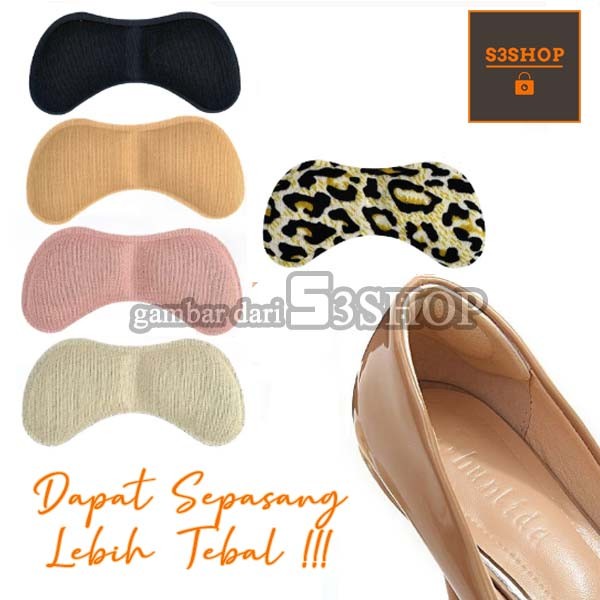 Insole Sepatu Wanita Alas Sepatu Kebesaran Pelindung Tumit Anti Lecet