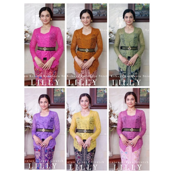 Setelan Kebaya Bali Murah Lily | kebaya Modern | Kebaya Strech