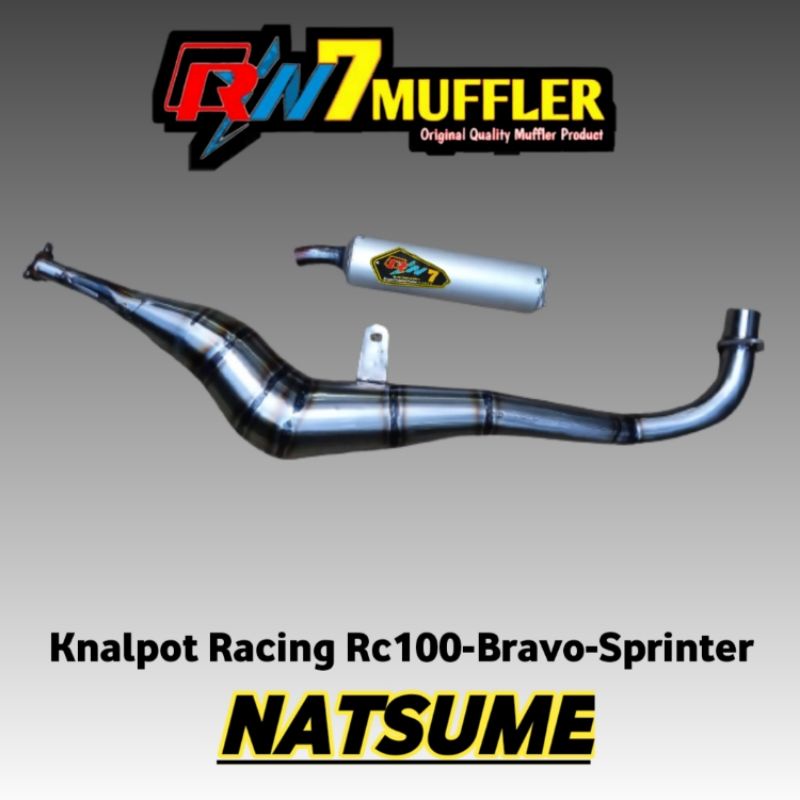 Knalpot Rc100 Tornado Crystal Model Natsume Suara Garing Gemrincing Dan Bertenaga