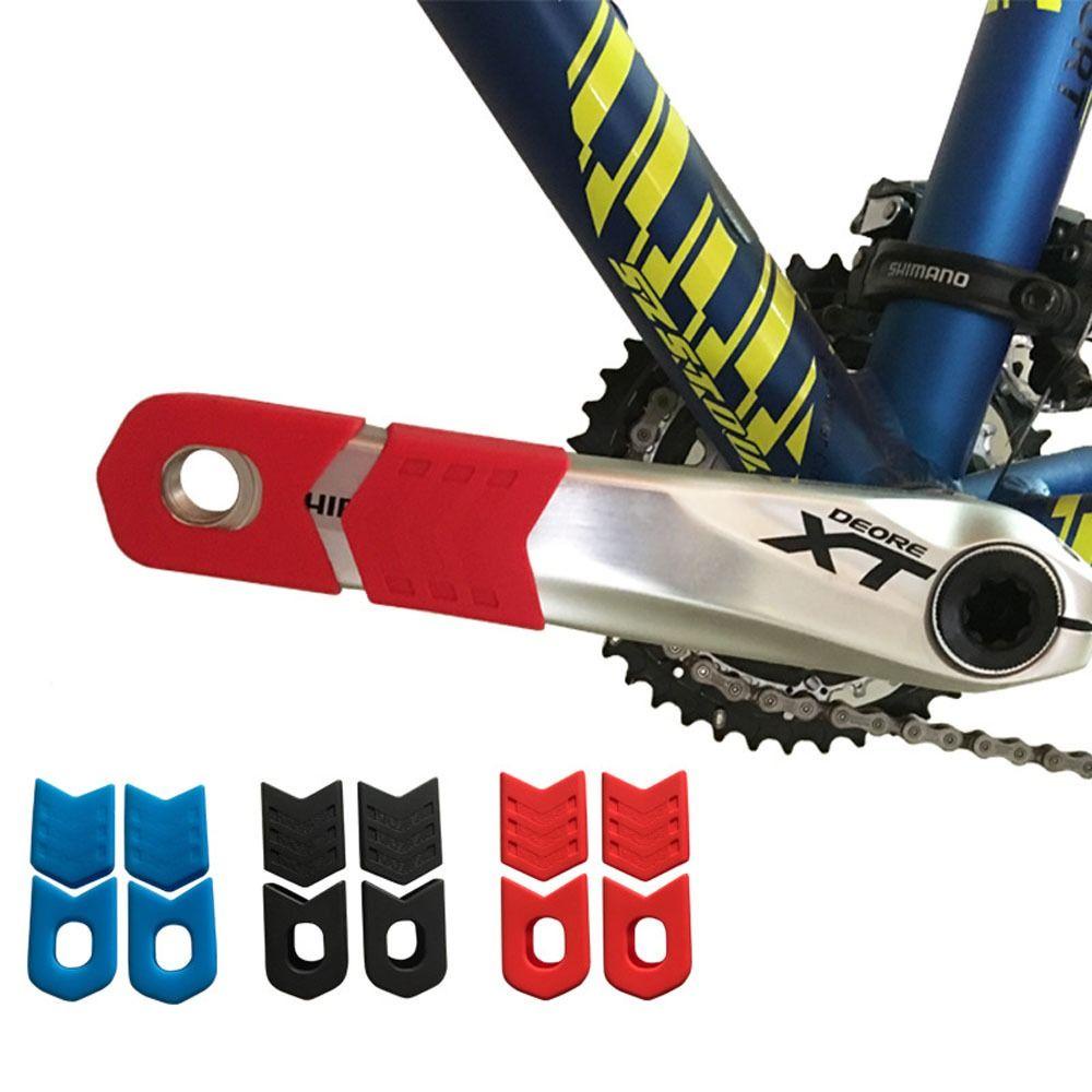 Lanfy Penutup Pelindung Engkol Sepeda 4pcs /set Bike Crankset Cover Cranks Protector MTB Crank Arm Cover