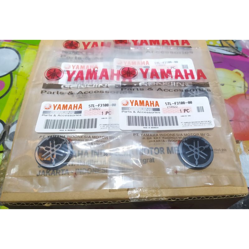 emblem logo yamaha silver mio sporty smile original