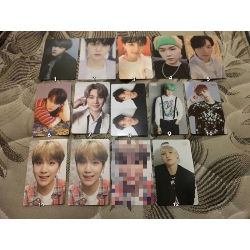 PC PHOTOCARD YOONGI SUGA BTS
