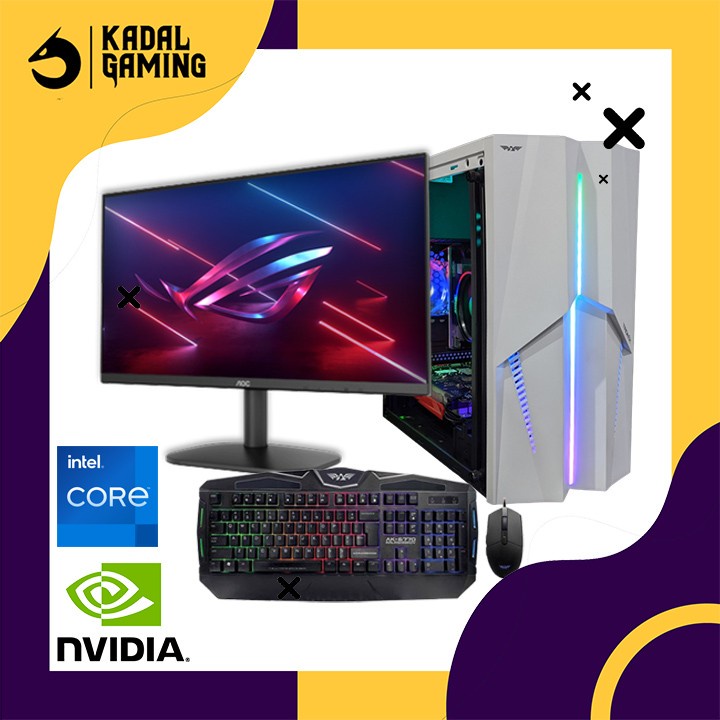 PC GAMING INTEL CORE I3 4130 VGA NVIDIA 8GB RAM FULLSET SIAP PAKAI