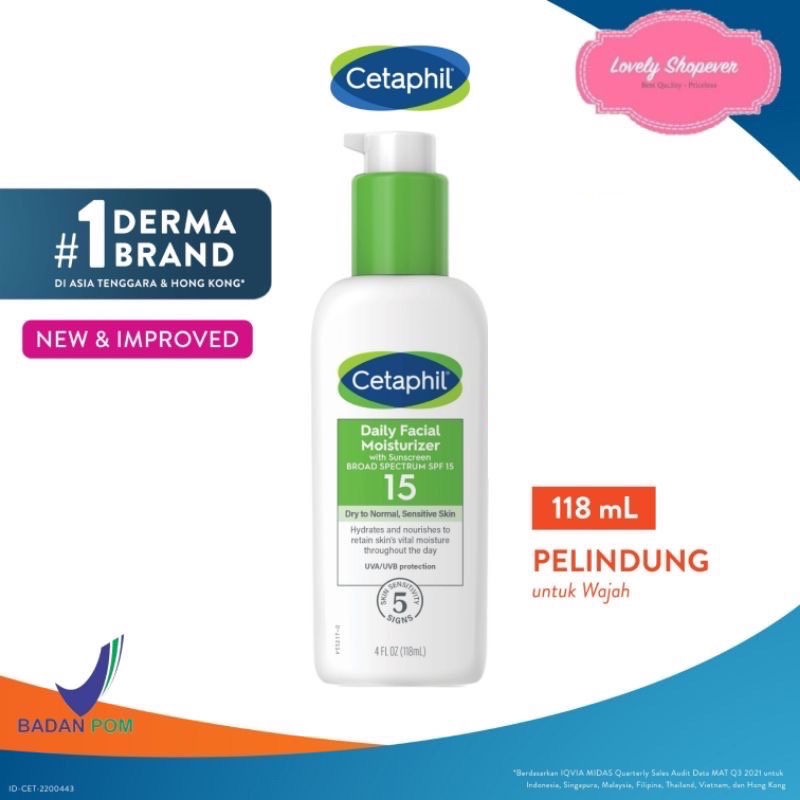 [SALE] CETAPHIL SPF 15 DAILY FACIAL MOISTURIZER LOTION 118 ML 118ML