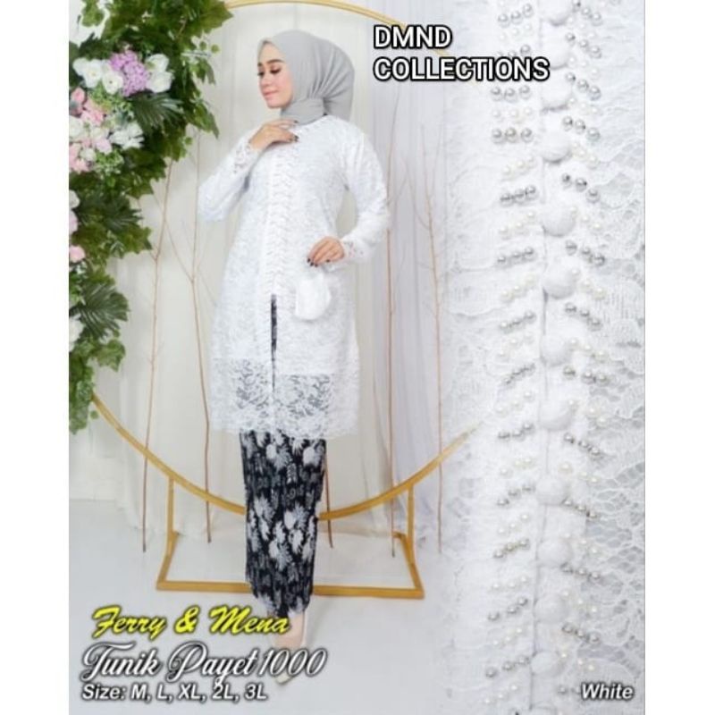 NEW SET KEBAYA TUNIK KANCING PAYET/SET TUNIK MODERN/SET TUNIK BUSUI/KEBAYA MODERN