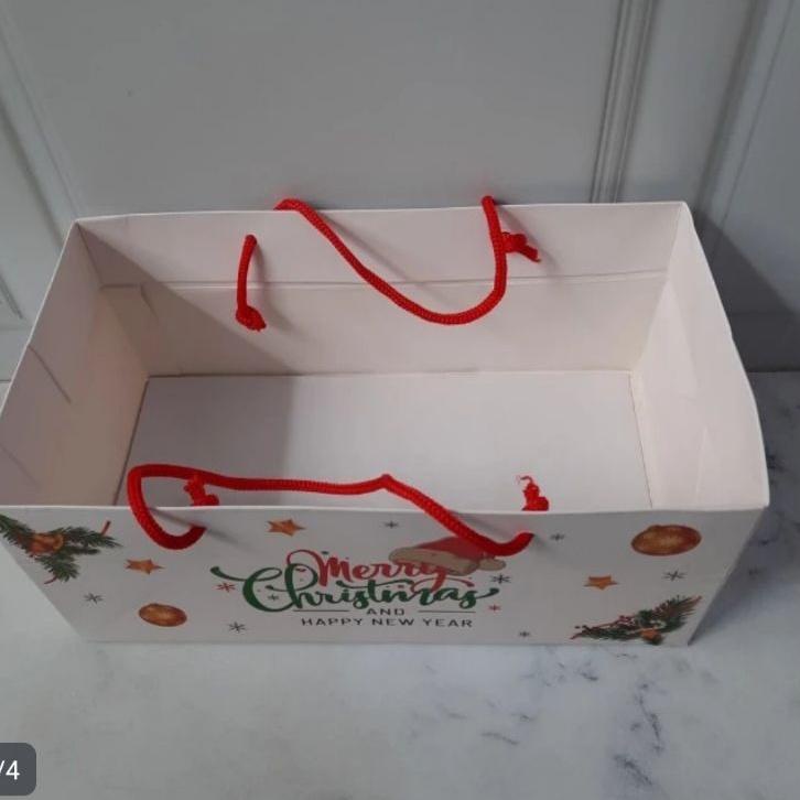 

TERBARU 5 pc Paper bag natal uk 27x15x12 bahan tebal/paper bag natal/paper bag christmas``