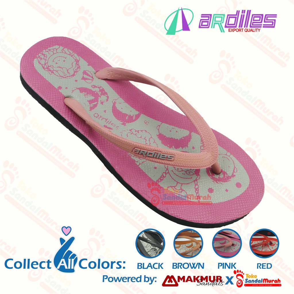 Toko Sendal Murah - Sandal Jepit Karet Wanita / Sandal Jepit Motif Karakter / Sandal Jepit Murah / Sandal Jepit Empuk Nyaman [Toko Sendal Murah LDS 08 Ardiles Cici]