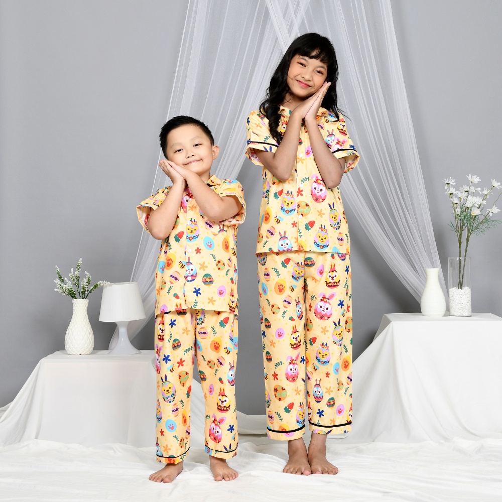 Monalisa Piyama Anak Perempuan 8 - 10 Tahun ( Junior Size 10 ) Motif Karakter