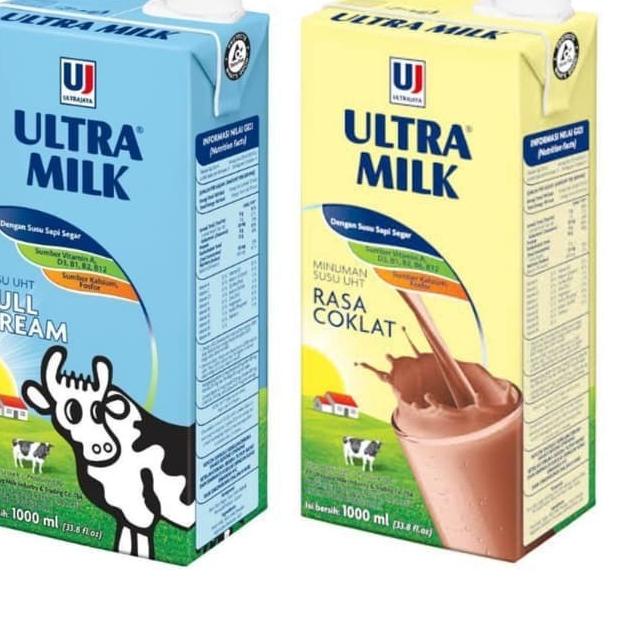 

UltraJaya Ultra susu UHT Milk Full Cream Chocolate Coklat 1liter 1L