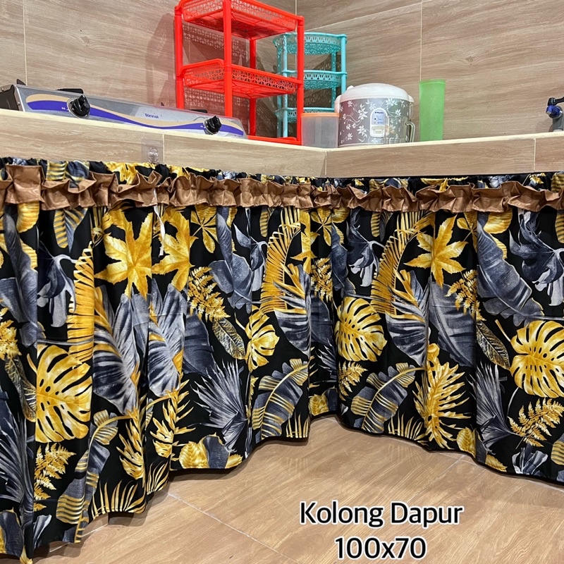 GORDEN KOLONG DAPUR  ••BISA RIQUEST UKURAN•• di etalase satunya••  GRATIS TALI IKAT 1,3.meter