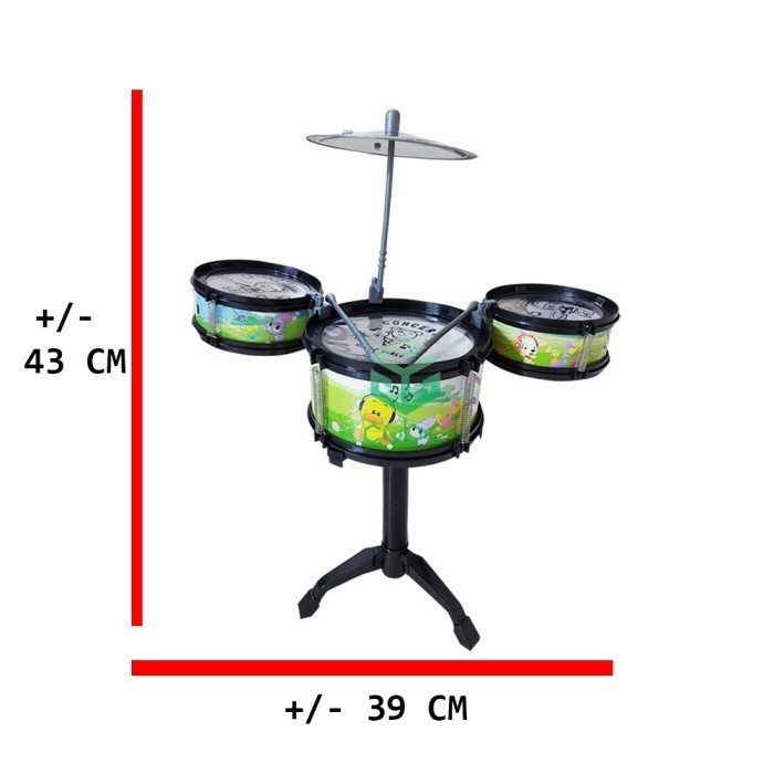 MOMBABY1 Kado Mainan Anak Cowok Mini Jazz Drum / mainan Anak Drum band