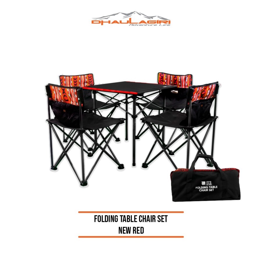 Table Chair Set Dhaulagiri Etnik Meja Kursi Piknik Lipat Camping