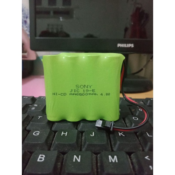 Baterai rakit SONY AA ni.cd 6800mah 4.8v