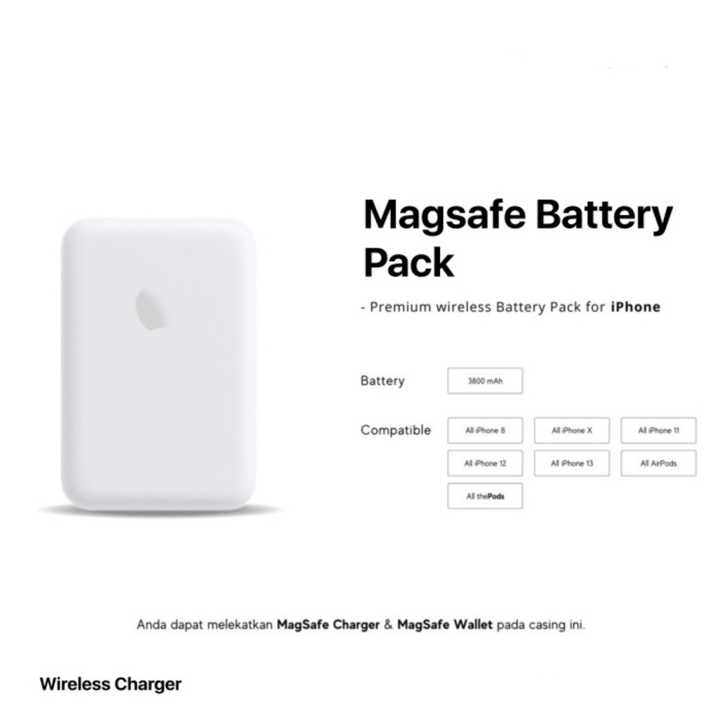 Magsafe powerbank iphone 5000mAh MagSafe Battery Pack Wireless