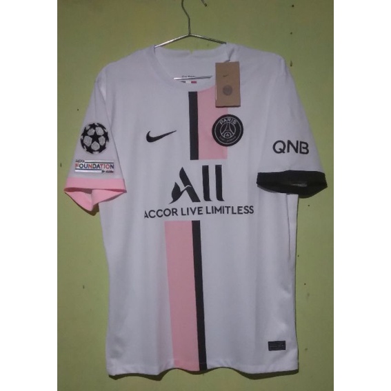 Jersey PSG Away 2021 Full Patch UCL