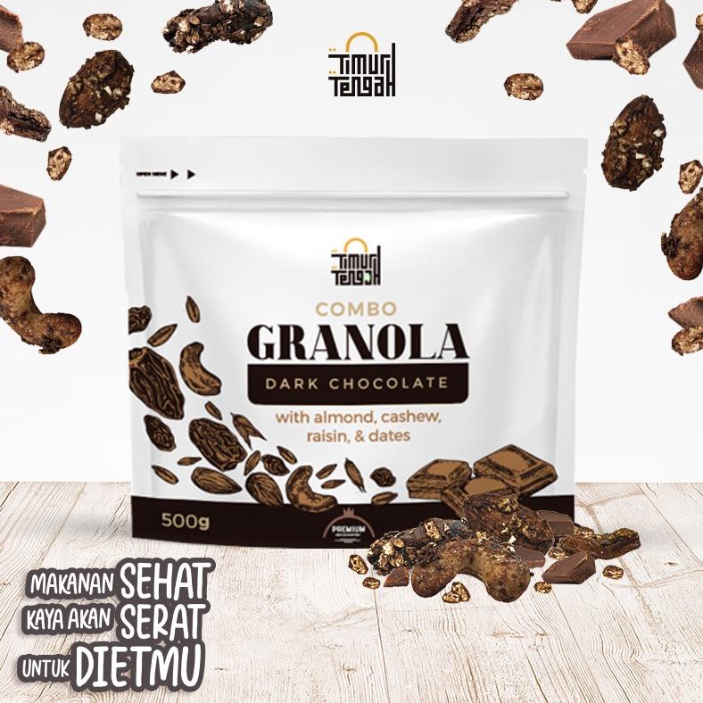 

[BAYAR DITEMPAT] Granola Coklat 500 gr Timur Tengah Sereal Makanan Sehat High Quality
