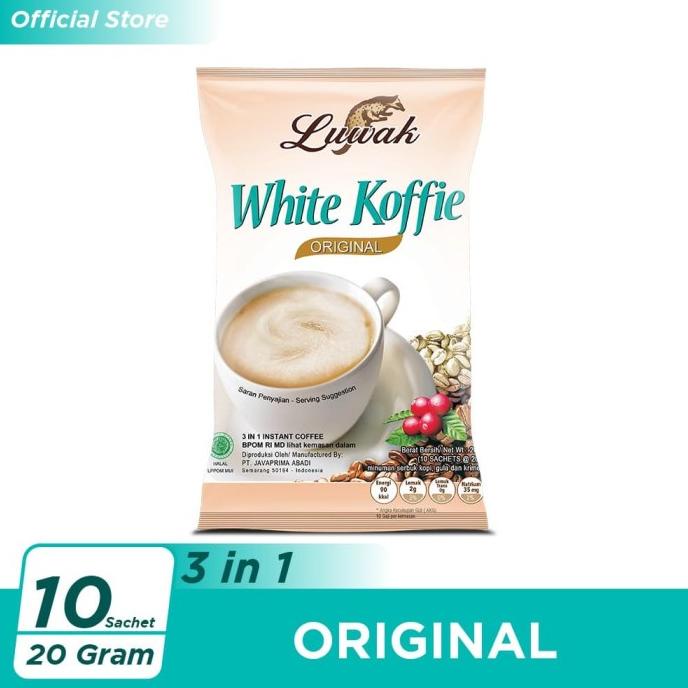 

Kopi Luwak White Koffie Original Bag 10x20gr