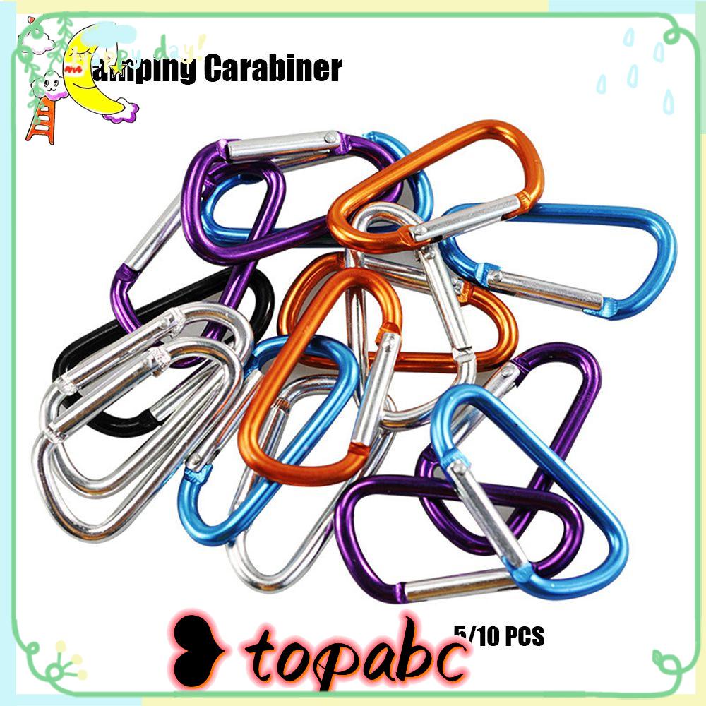 Top5/10pcs Gesper Panjat Baru 7-warna Aluminium Safety Alloy Carabiner