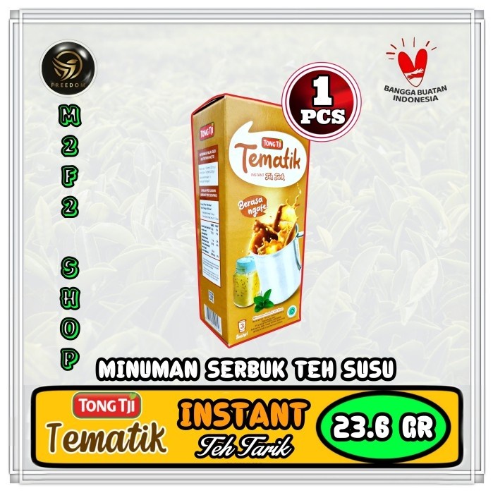 

Teh Bubuk Tong Tji Tematik Rasa Susu | Tarik Tea - 23,6 gr (Kemasan Pack)